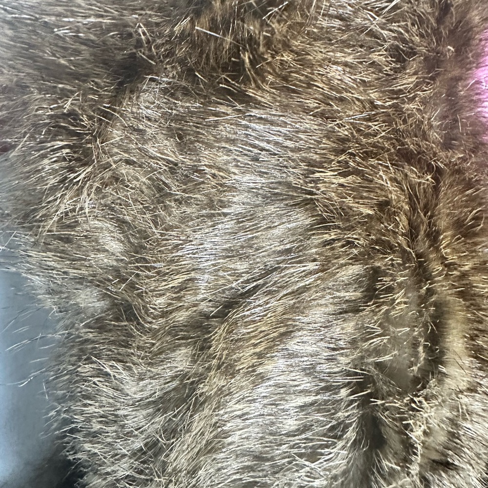 Saville Row London Faux Fur Vest in Brown L - Picture 7 of 7